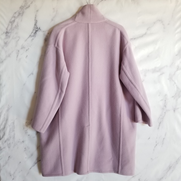 VINCE Lilac Single Button Long Coat - Picture 3 of 10